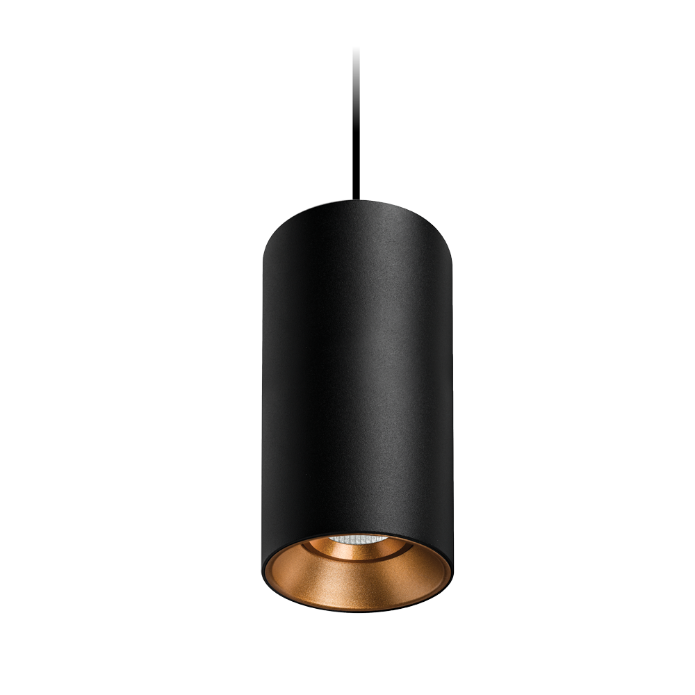 Titanium G2 Suspended Textured Black/Gold Downlight
