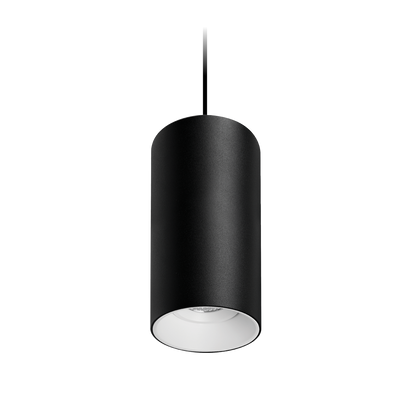 Titanium Suspended Textured Black/White Downlight
