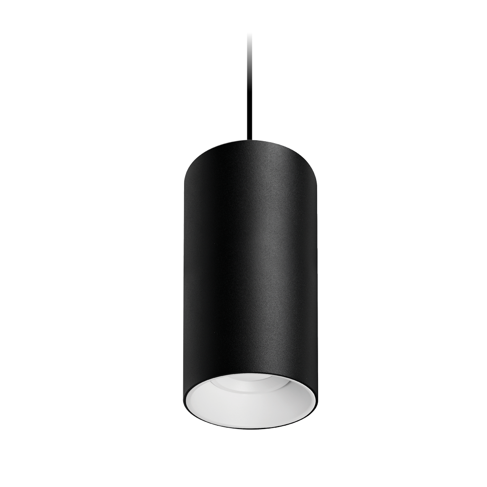 Titanium G2 Suspended Textured Black/White Downlight