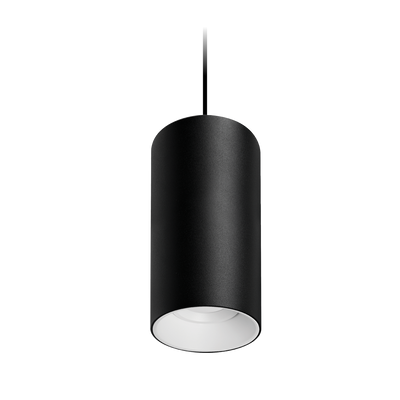 Titanium Suspended Textured Black/White Downlight