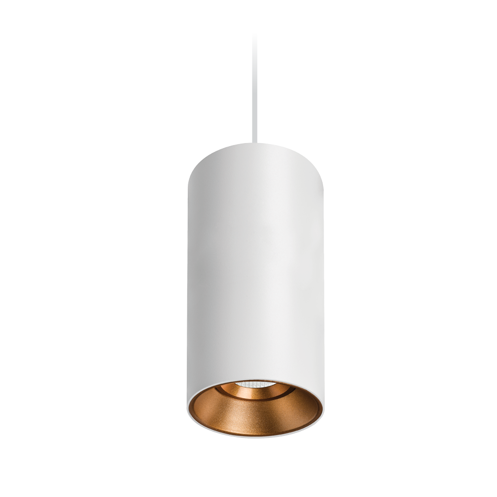 Titanium G2 Suspended Textured White/Gold Downlight