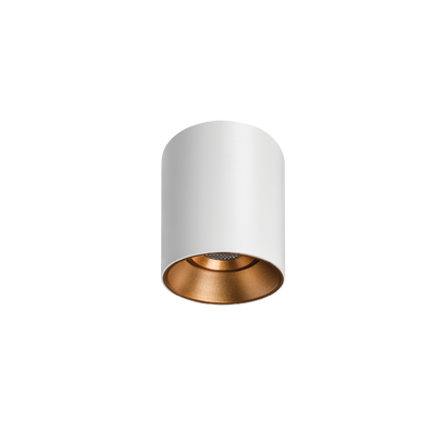 Titanium Textured White/Gold Surface Mounted Downlight