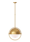 Thomas O'Brien Bacall 1 Light Burnished Brass Pendant Lighting Affairs