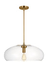 Thomas O'Brien Largo 1 Light Burnished Brass Extra Large Pendant Lighting Affairs