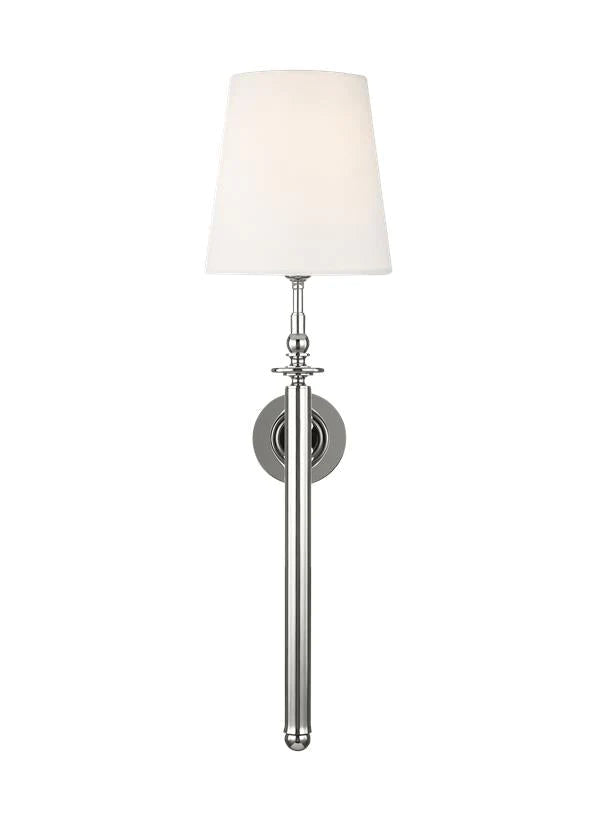 Thomas O'Brien Capri 1 Light Polished Nickel Long Wall Sconce Lighting Affairs