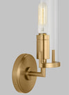 Thomas O'Brien Mezzo 1 Light Burnished Brass Wall Sconce Lighting Affairs