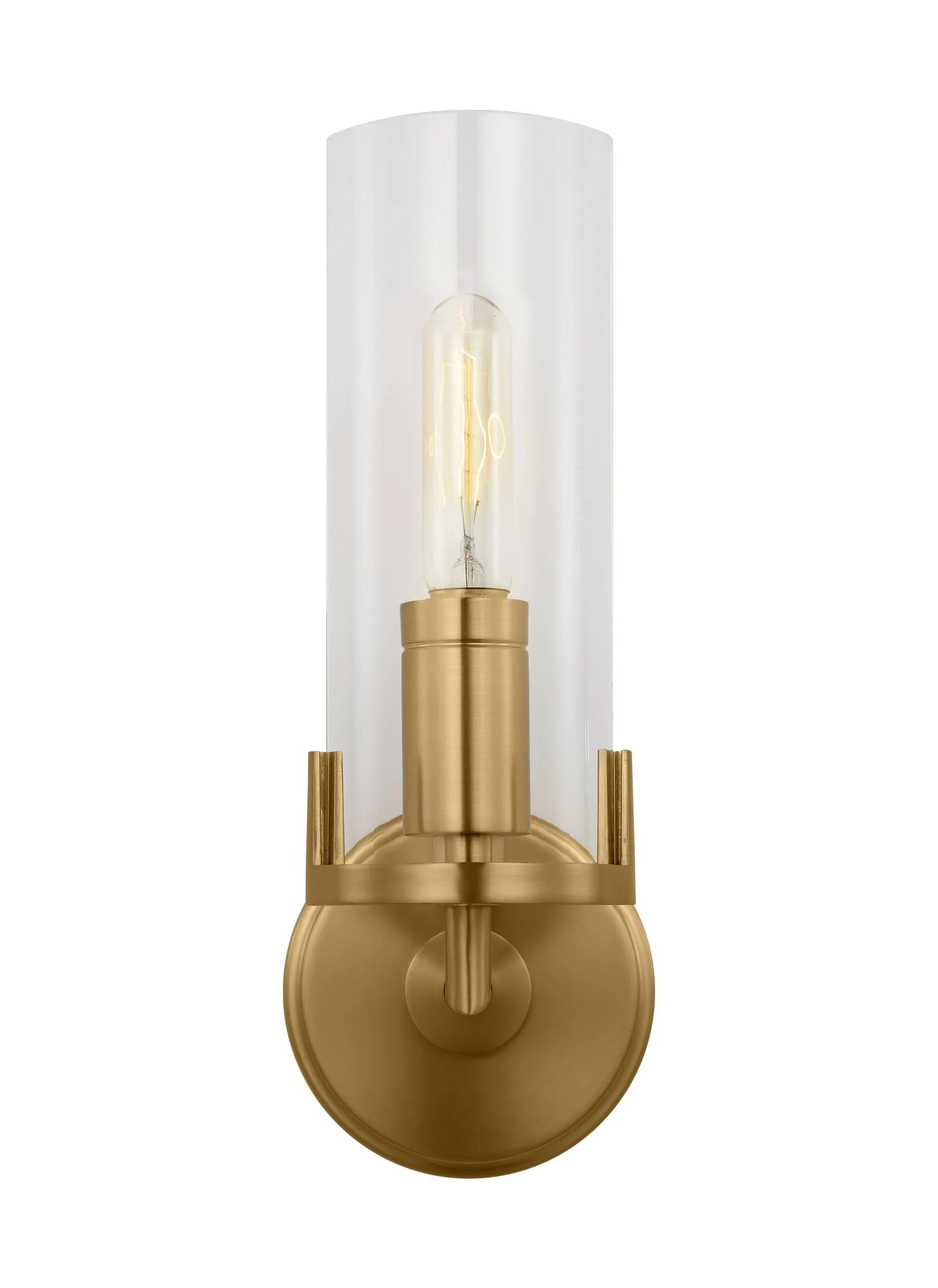 Thomas O'Brien Mezzo 1 Light Burnished Brass Wall Sconce Lighting Affairs