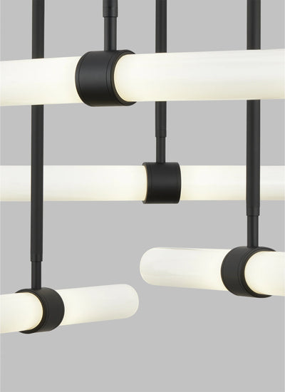 Tech Lighting Calumn 6 Light Black Chandelier Lighting Affairs