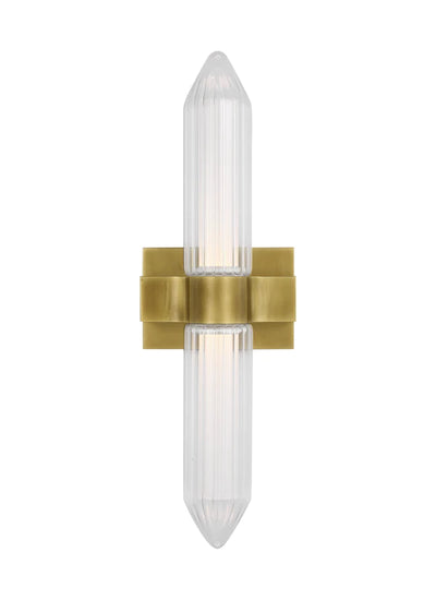 Tech Lighting Langston Brass and Glass Medium Wall Sconce Lighting Affairs