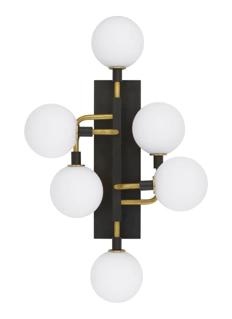 Tech Lighting Viaggio 6 Light Brass Finish with Opal Glass Wall Sconce Lighting Affairs