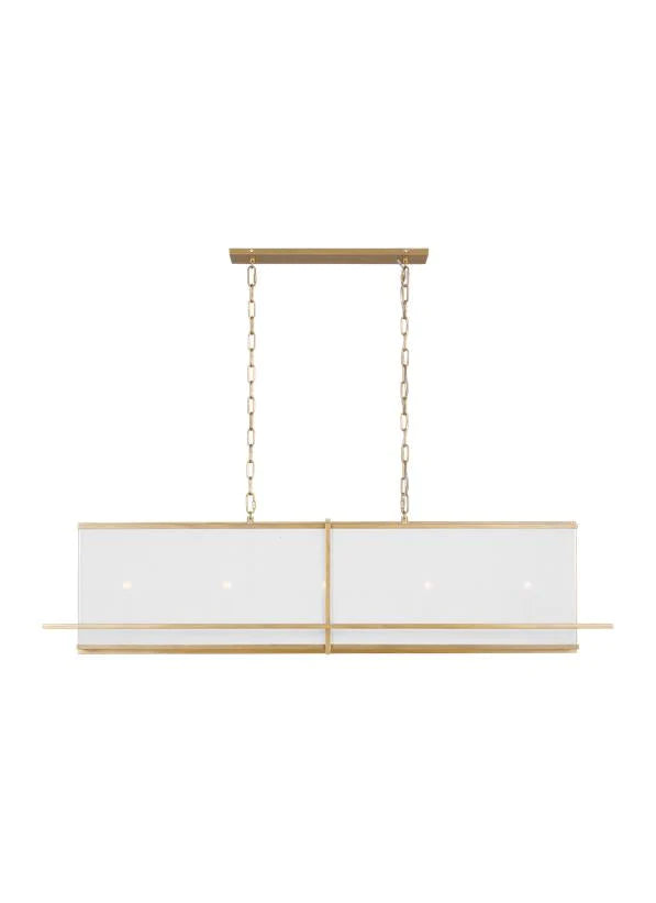 Thom Filicia Dresden 5 Light Coastal Gild Linear Chandelier Lighting Affairs