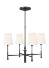 Thomas O'Brien Capri 4 Light Aged Iron Chandelier Lighting Affairs