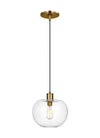 Thomas O'Brien Mela 1 Light Burnished Brass Medium Pendant Lighting Affairs