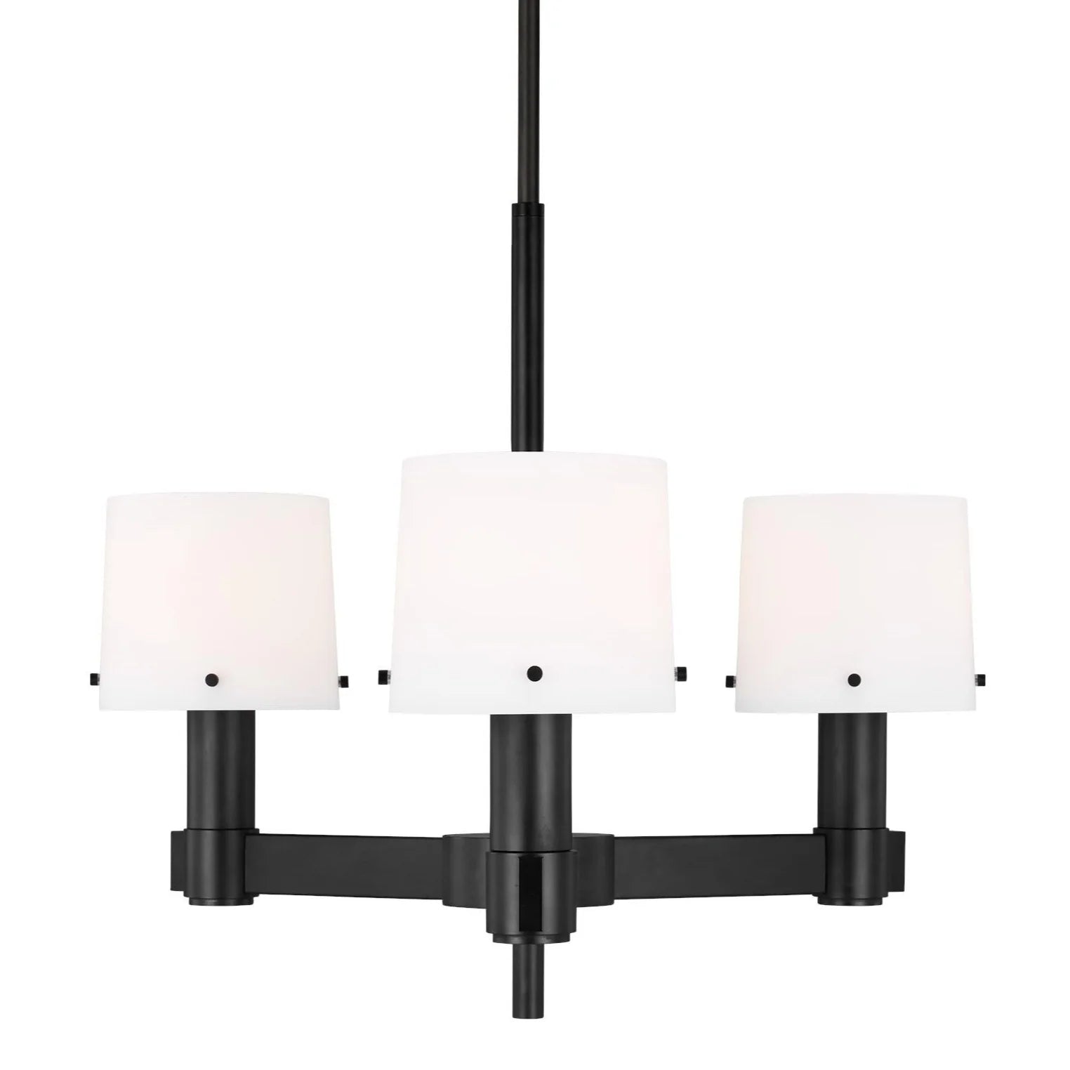 Thomas O'Brien Palma 3 Light Aged Iron Chandelier Lighting Affairs