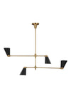 Thomas O'Brien Signoret 4 Light Burnished Brass Chandelier Lighting Affairs