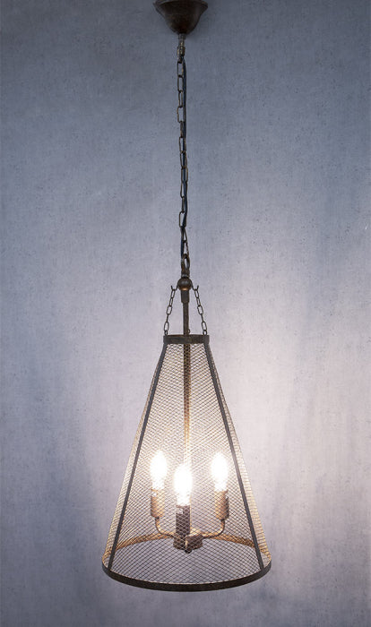 Throne Hanging Lamp in Bronze