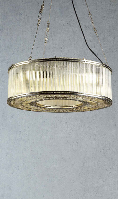 Tiffany Ring Glass Pendant Lamp