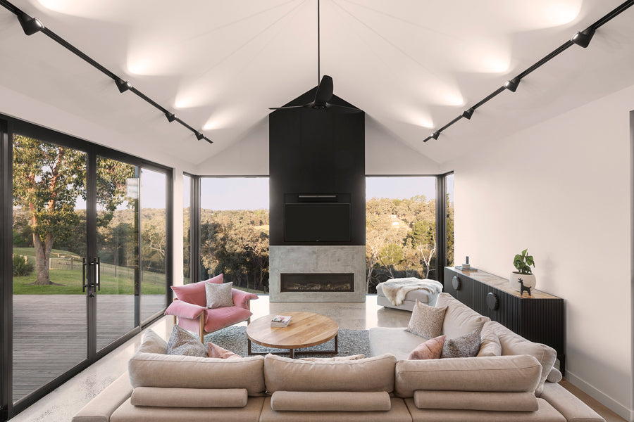 Black track deals ceiling lights