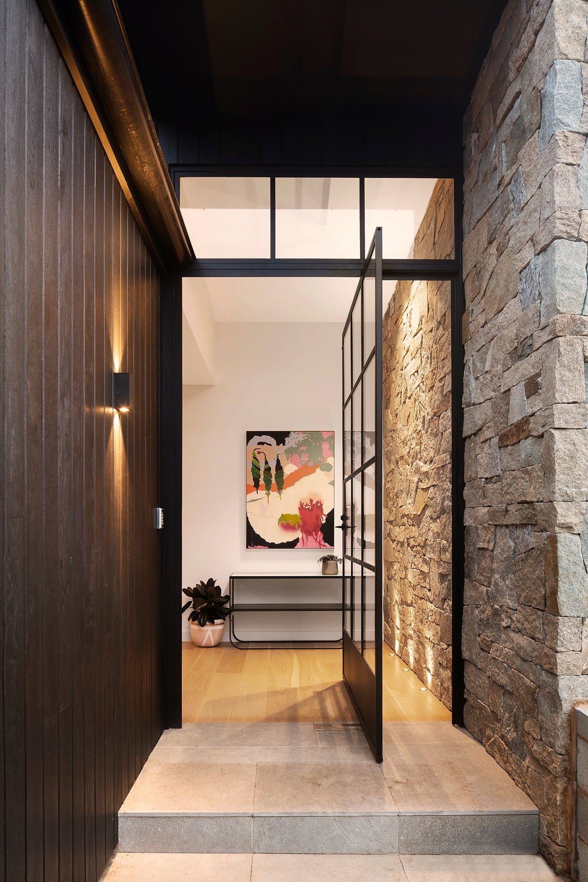 Zeron Mini Grey Exterior Fixed One Wall Light