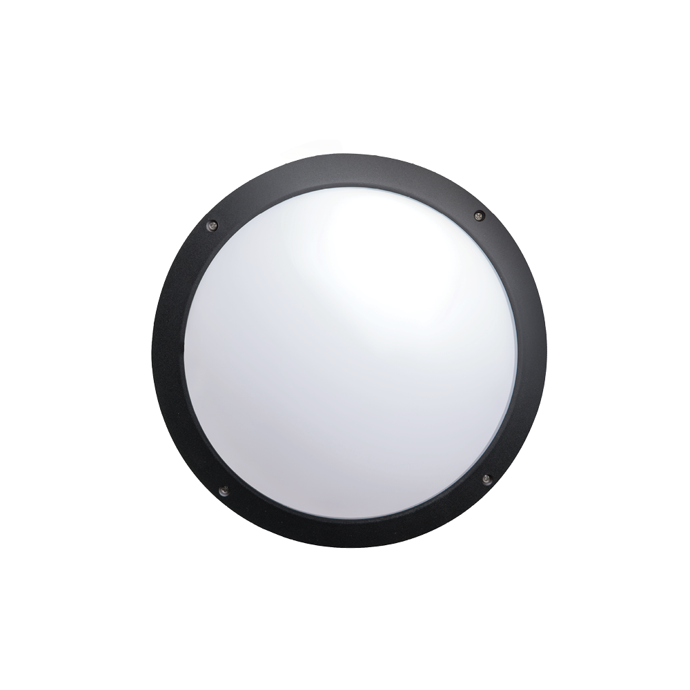 Vega Black Open Face Outdoor Light