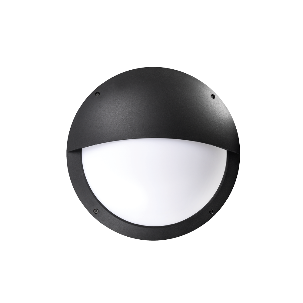 Vega Black Eyelid Outdoor Light