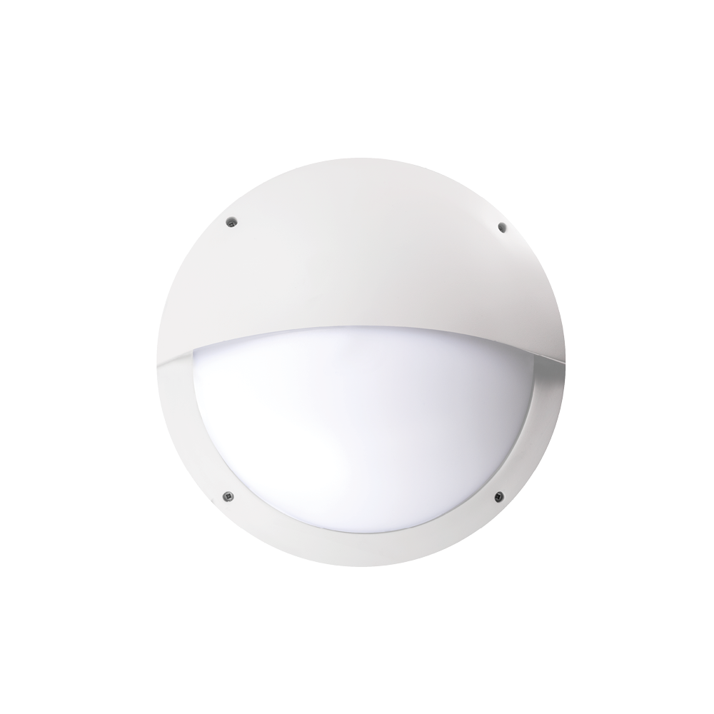 Vega White Eyelid Outdoor Light