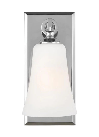 Sean Lavin Monterro 1 Light Chrome and Opal Etched Glass Vanity Wall Sconce Lighting Affairs