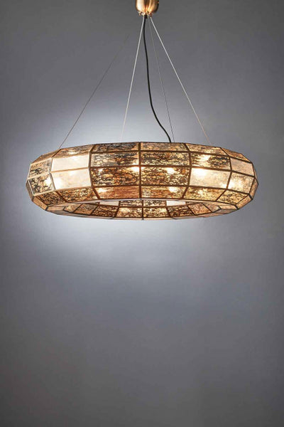Vally Large Hanging Lamp in Brass