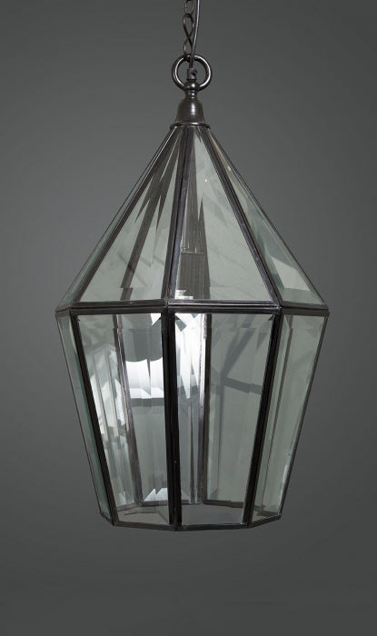 Warford Glass Lantern Black