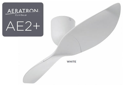 Aeratron AE2+ 2 Blade White DC Ceiling Fan with Remote