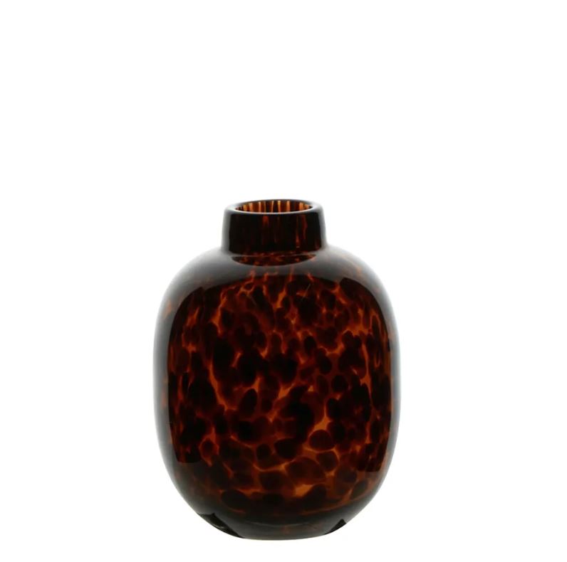 Sienna Small Tortoise Glass Vase