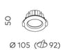 Apex 105mm UV Textured White 4000K Downlight