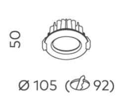 Apex 105mm UV Textured White 4000K Downlight