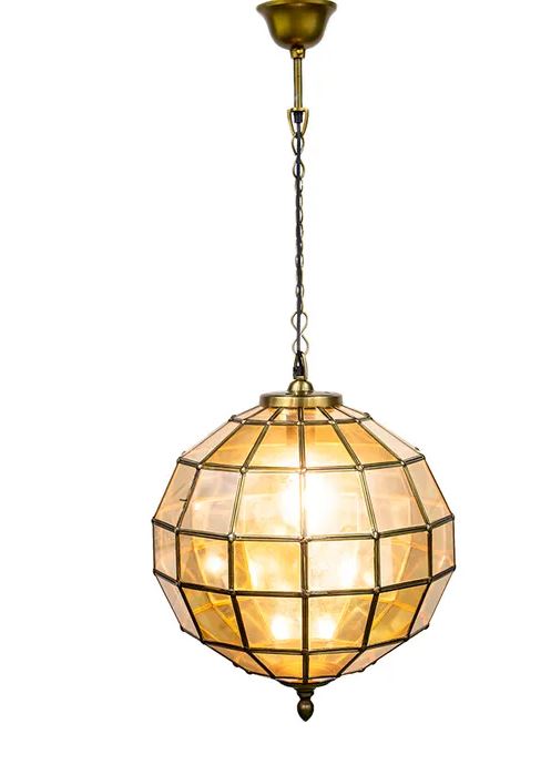 Archie Antique Brass Pendant