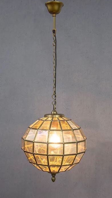 Archie Antique Brass Pendant