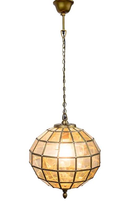 Archie Antique Brass Pendant