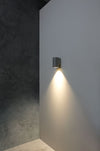 Athena White Exterior Fixed One Wall Light