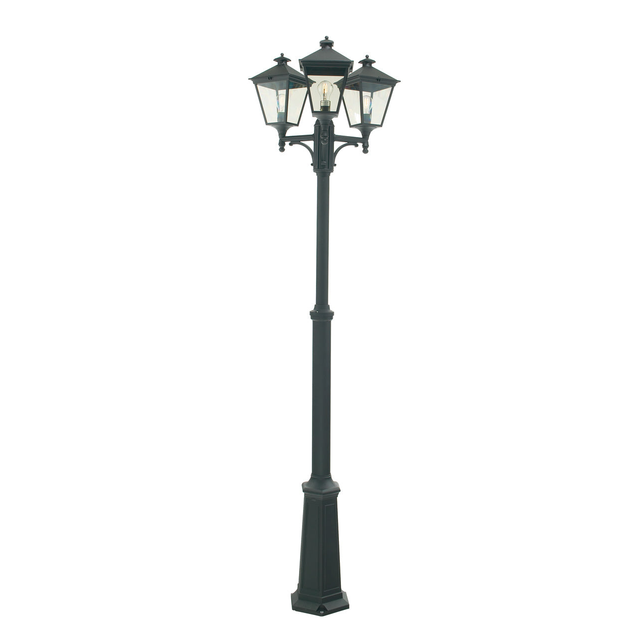 London Three Light Lamp Post