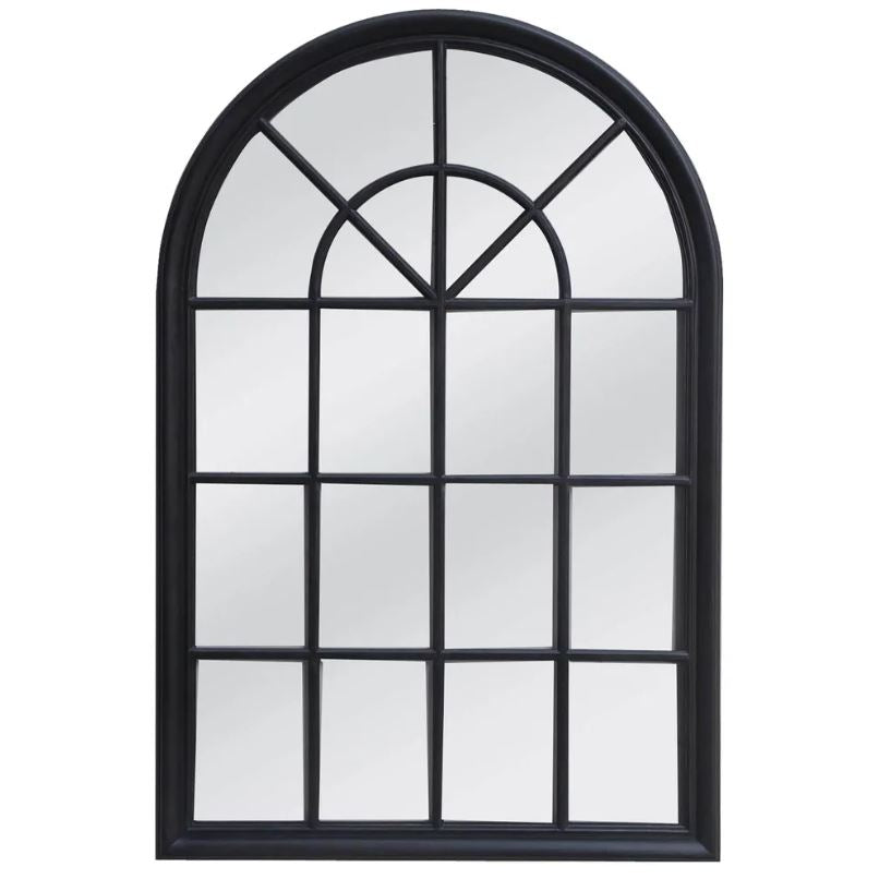 Hamptons Black Arch Mirror 100x150cm