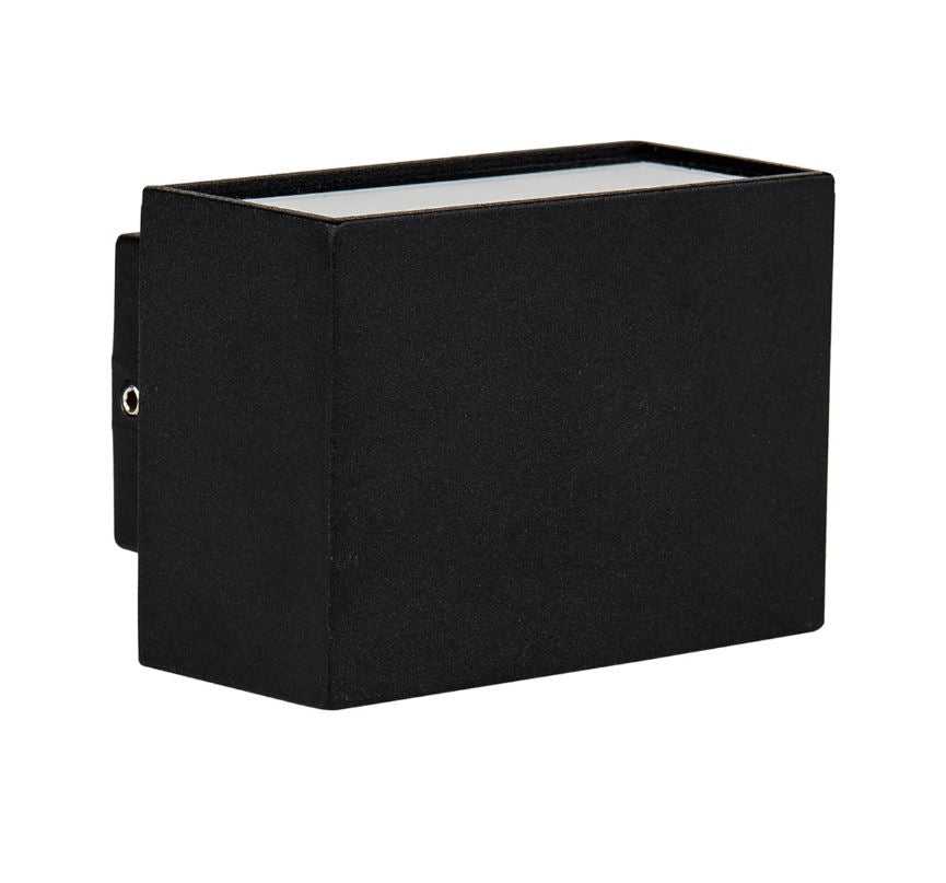 Mini Blokk Black Up & Down LED Wall Light