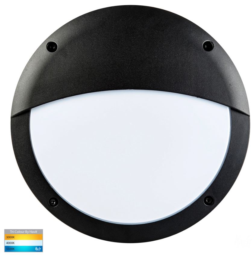 Stor Black LED Bunker Light with Eyelid