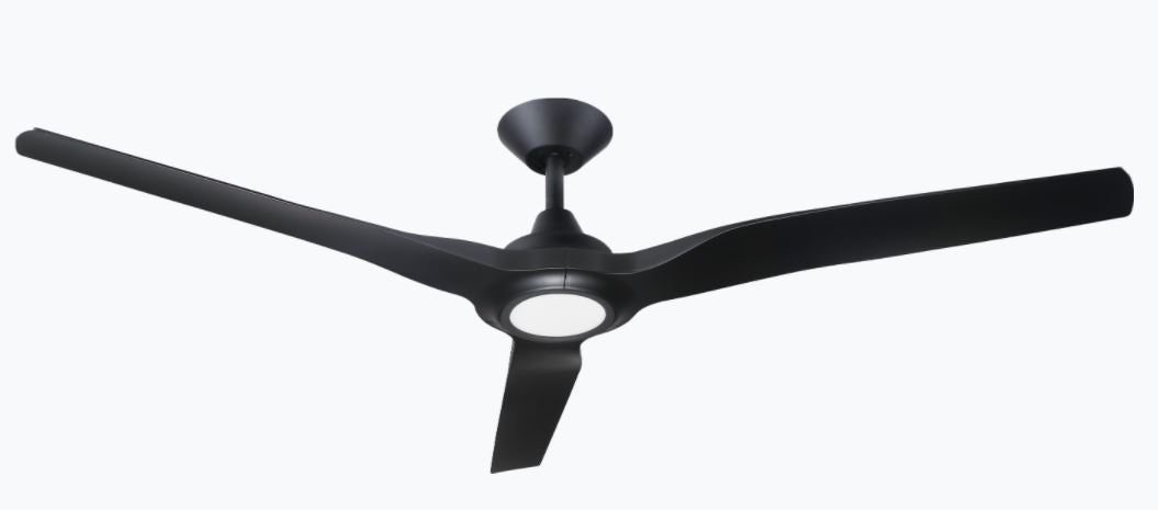 Radical 2 Black 60" with Light Ceiling Fan