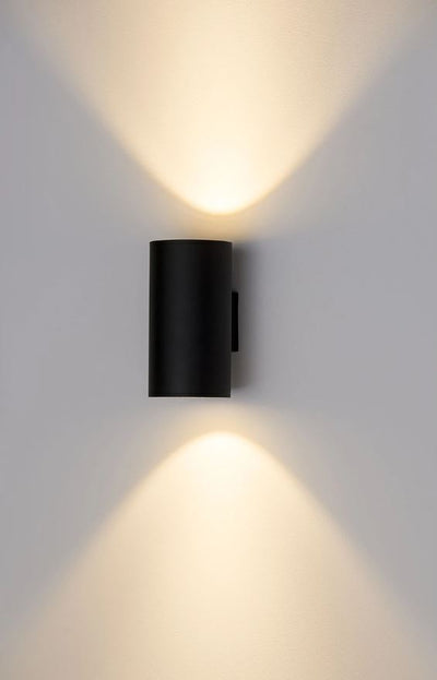 Porter Large Black Up & Down LED Wall Light