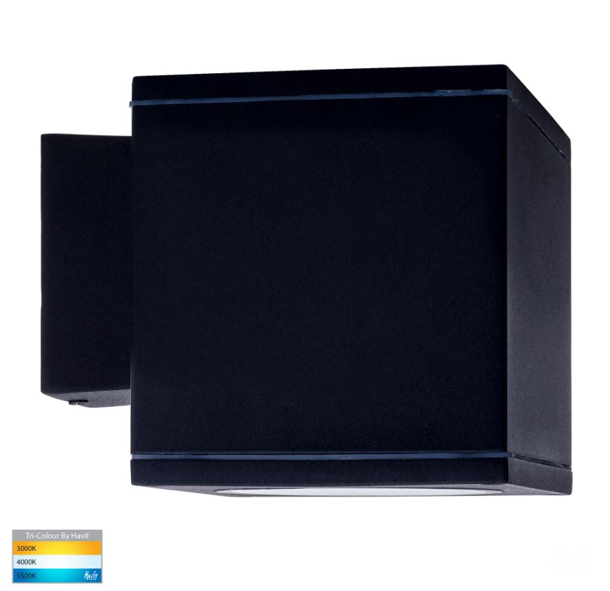 Porter 15w LED Black Large Fixed Wall Light