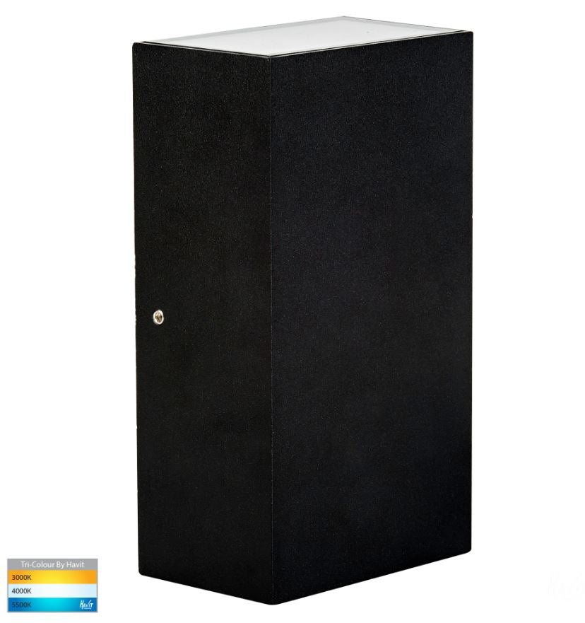Platz Black Up & Down LED Wall Light