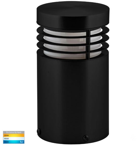 Mini Black TRI Colour LED Bollard Light