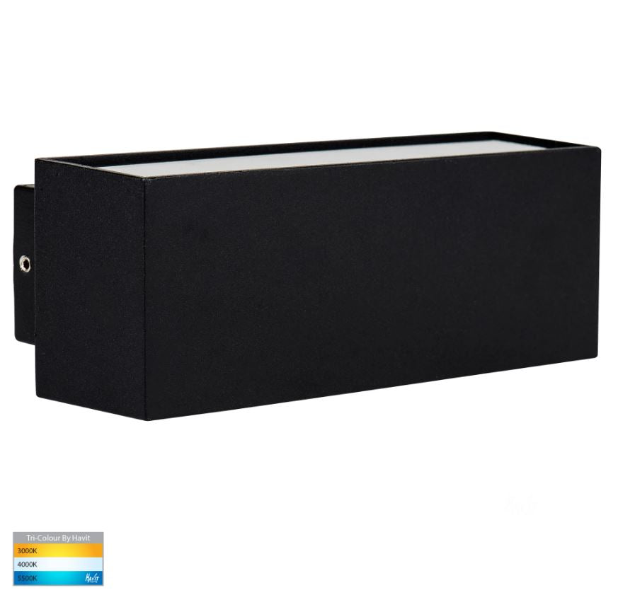 Blokk Black Up & Down LED Wall Light