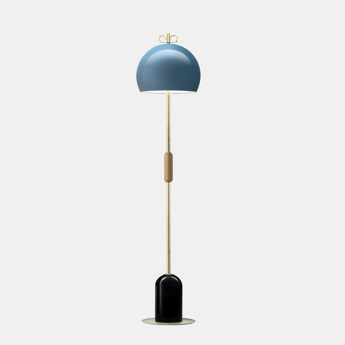 Bon Bon Light Blue/Brass Floor Lamp