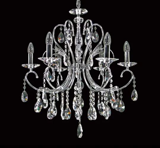 Dakota Chrome 6 Light Chandelier