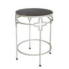 Tailor Black Stone White Iron Side Table